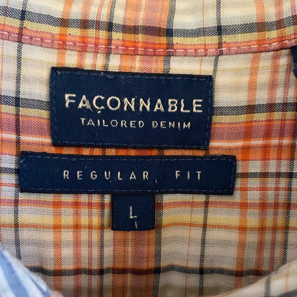 FACONNABLE men shirt new without tags, size large - Picture 2 of 16